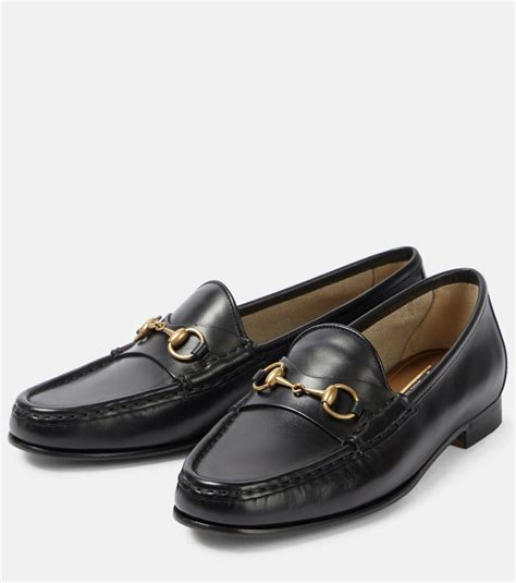 gucci horsebit 1953 nabuk nero|GUCCI Horsebit 1953 leather loafers .